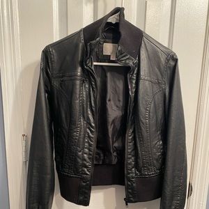 Black leather jacket from Target - S